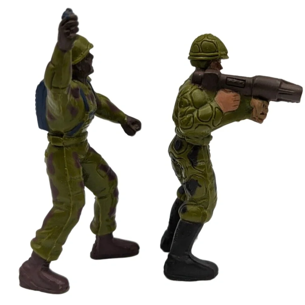 Vintage Mattel Guts G.U.T.S. soldier figure toy‎ 1986 army us Lot Of 2